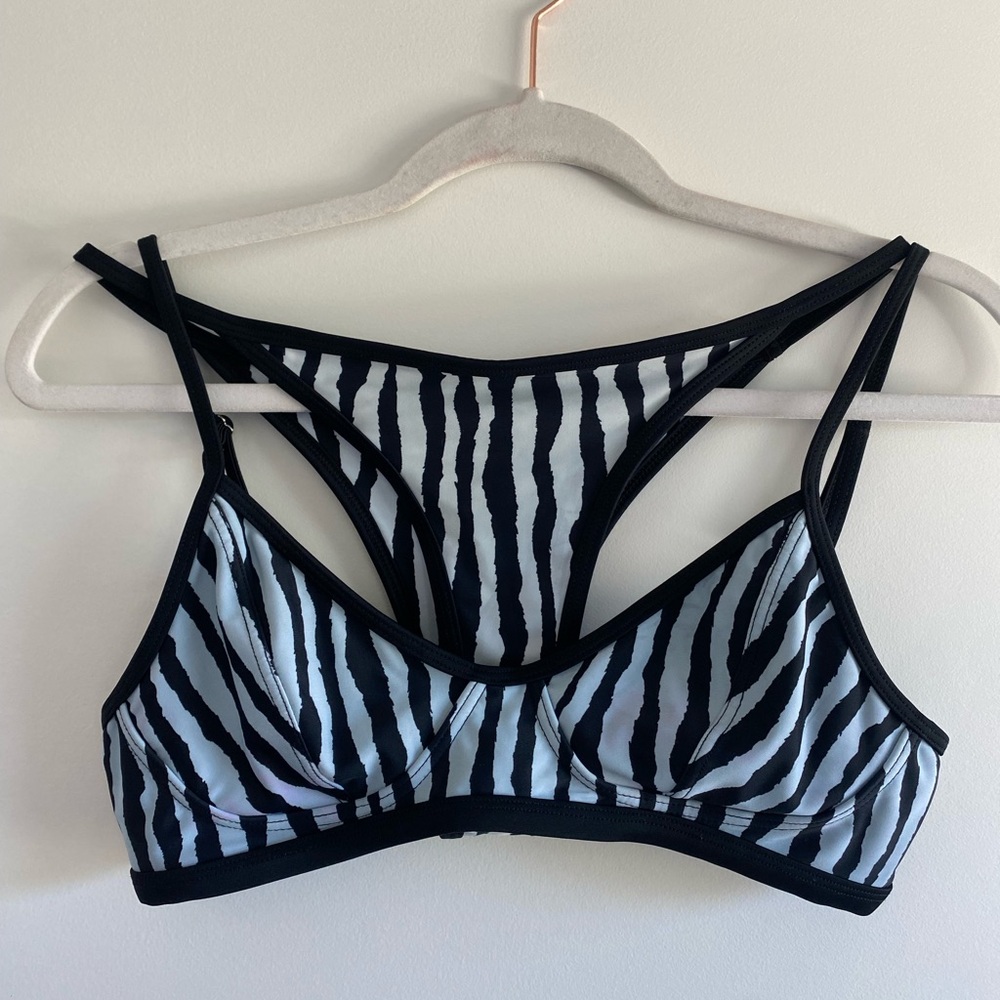 I AM GIA Zebra Swimsuit Bikini Set